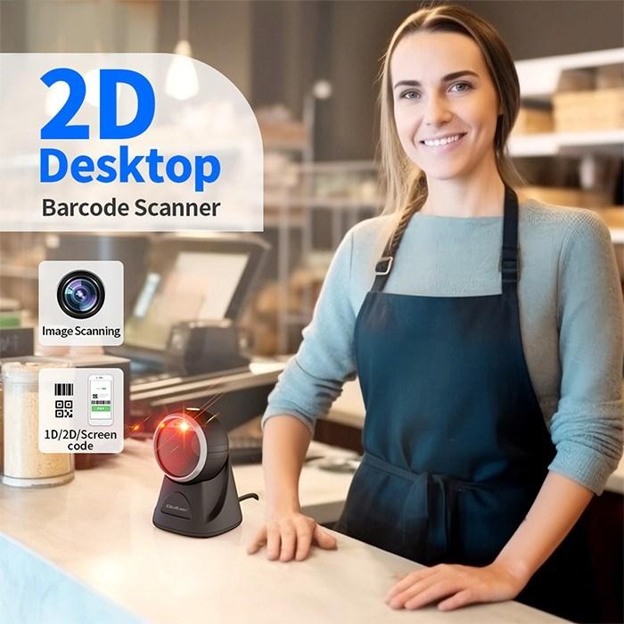 Image du produit Qoltec Lecteur de précision de bureau Lecteur de codes à barres 1D et QR | 2D