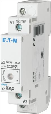 Produktbild Eaton Installationsrelais, 24VAC/50Hz, 1S+1Ö, 265198