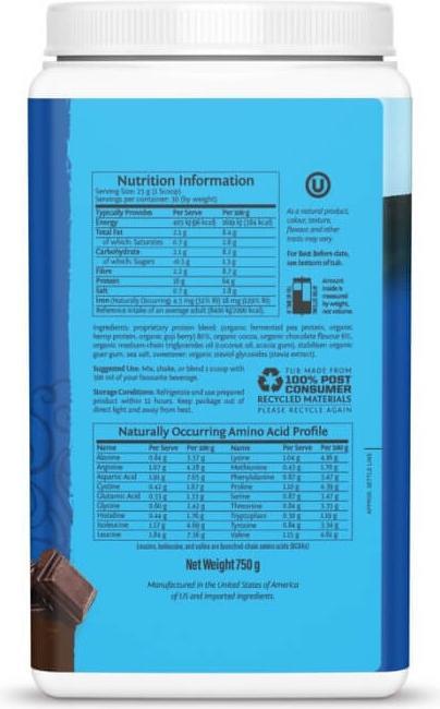 Image du produit Sunwarrior Protein Warrior Blend (Chocolat, 1 pcs, 750 g)