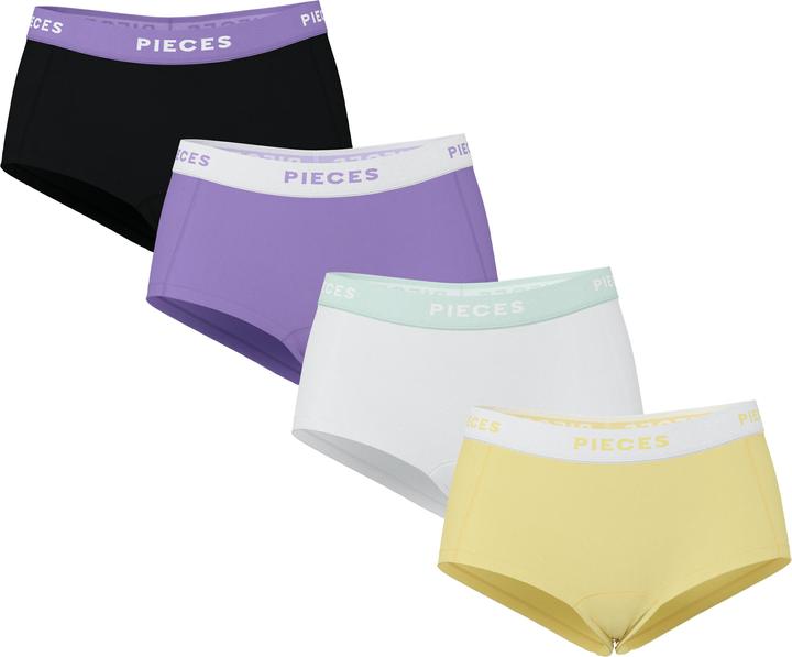 Produktbild Pieces Pclogo Lady 4 Pack Solid Noos Bc (XS, 4er Pack)