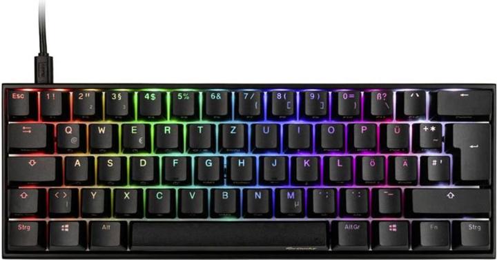 Actual product image Ducky Mechanical keyboard Mecha Mini, PBT, MX Red, RGB, DE layout (DE, Cable)
