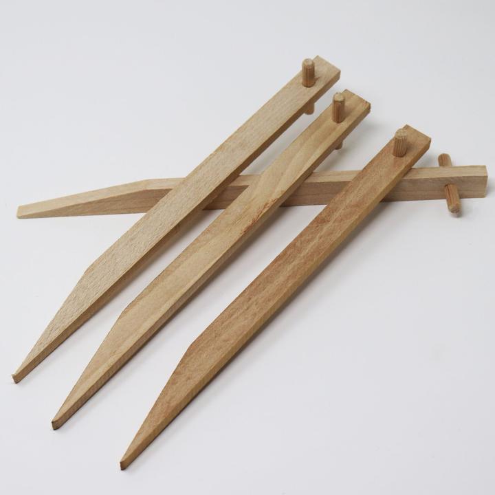 Produktbild Aquagart 100 Erdanker aus Buchenholz I Holz Bodenanker Holzpock Befestigungsanker