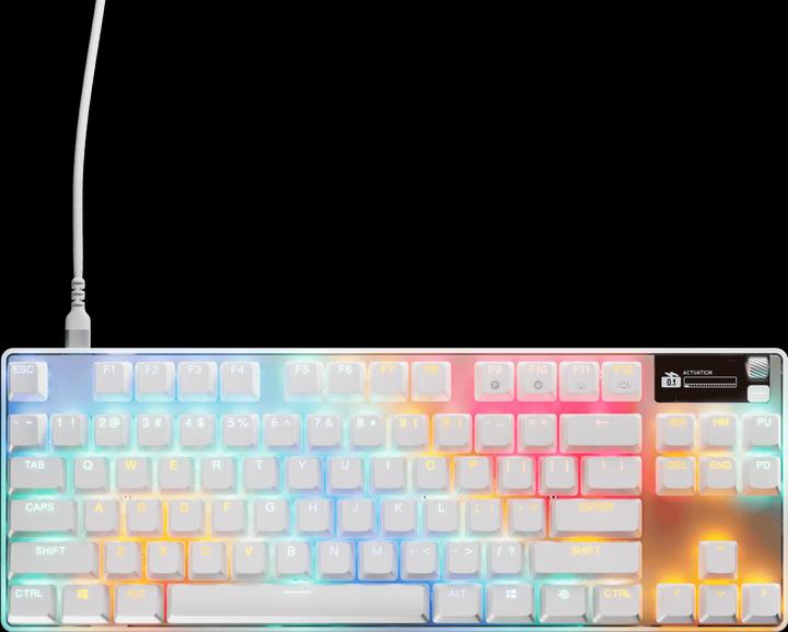 Actual product image SteelSeries Apex Pro TKL Gen 3 Weiss DE (DE, Cable, Wireless)