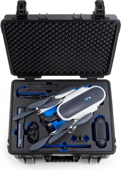 Actual product image B&W International Copter Case Type 6000/B with GoPro Karma Inlay (Drone case)