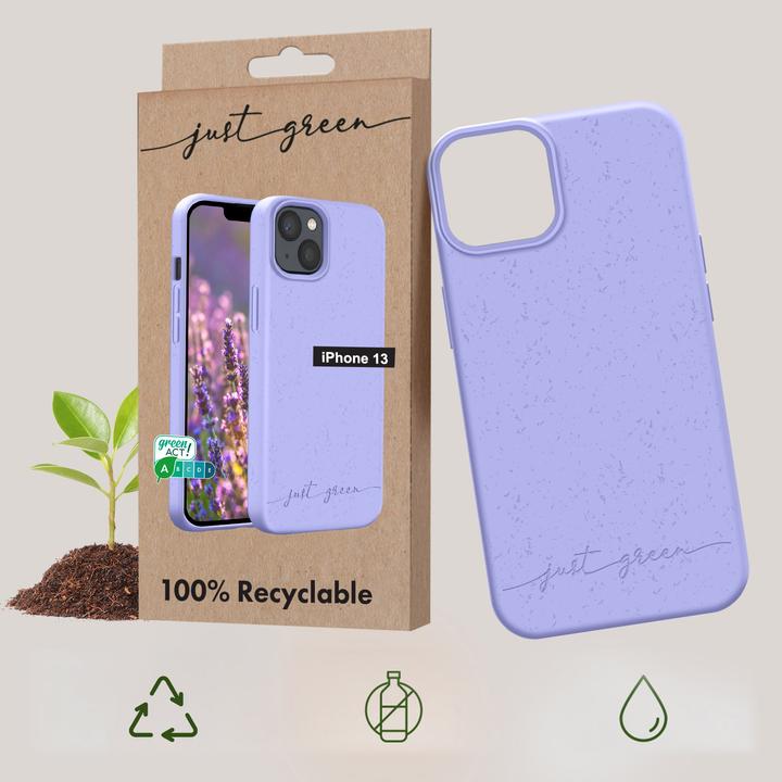 Actual product image Bigben Case 100% Eco iPhone 13 Purple (Apple iPhone 13)