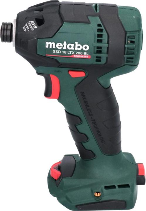 Produktbild Metabo Akku-Schlagschrauber SSD 18 LTX 200 BL (602396800) Kunststoffkoffer 18V 2x LiHD + ASC 30-36 V (Akkubetrieb)