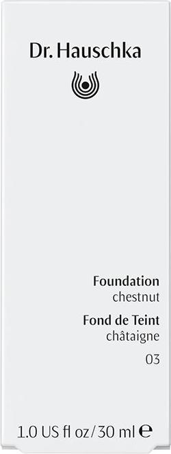 Nutritional values and ingredients Dr. Hauschka Foundation 03 chestnut 30 ml (03 Chestnut)
