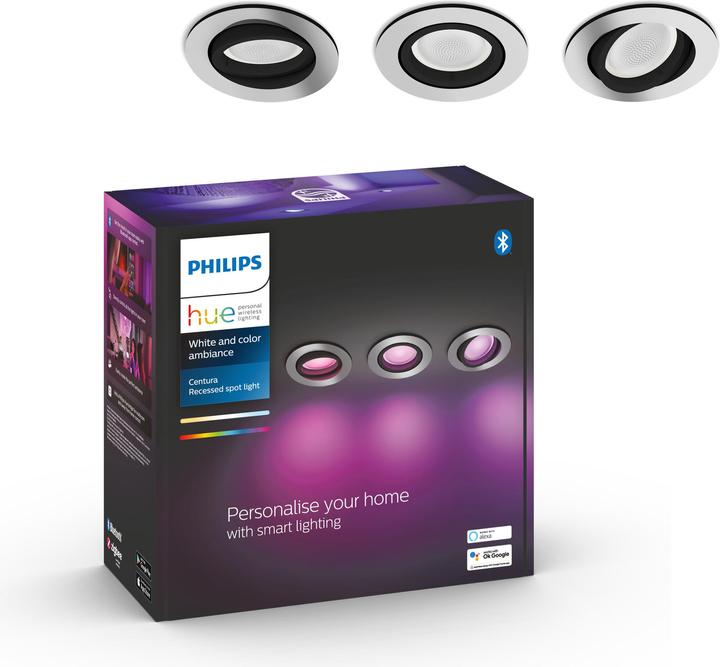 Produktbild Philips Hue Centura White & Color Ambiance 3er Set (350 lm, GU10)