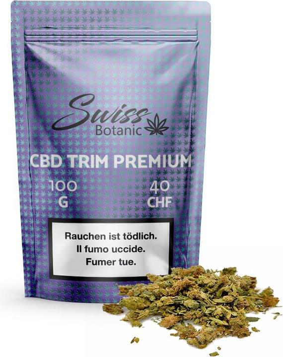 Swiss Botanic CBD Trim Premium (100 g, Intérieur)