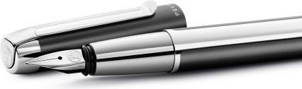 Actual product image Pelikan PURA P40 fountain pen anthracite B gift box (Anthracite silver, 1 x)