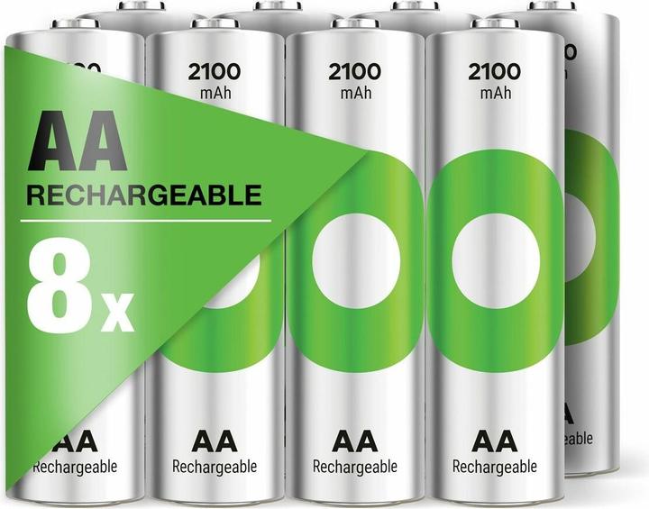 Actual product image GP Batteries Battery Recharger (8 pcs., AA, 2100 mAh)