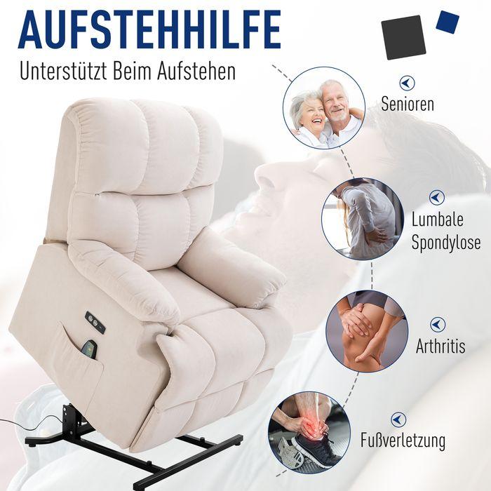 Actual product image Swisshandel24 Massagesessel mit Aufstehhilfe, Wärme, verstellbar, USB