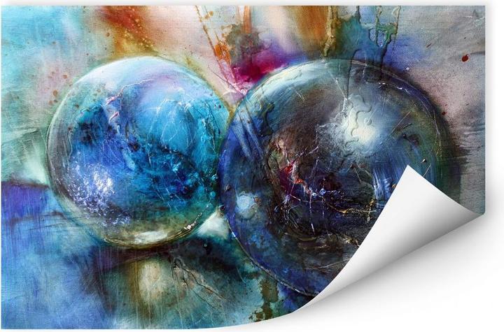 Produktbild Trenddeko Blaue Murmeln (80 x 50 cm)