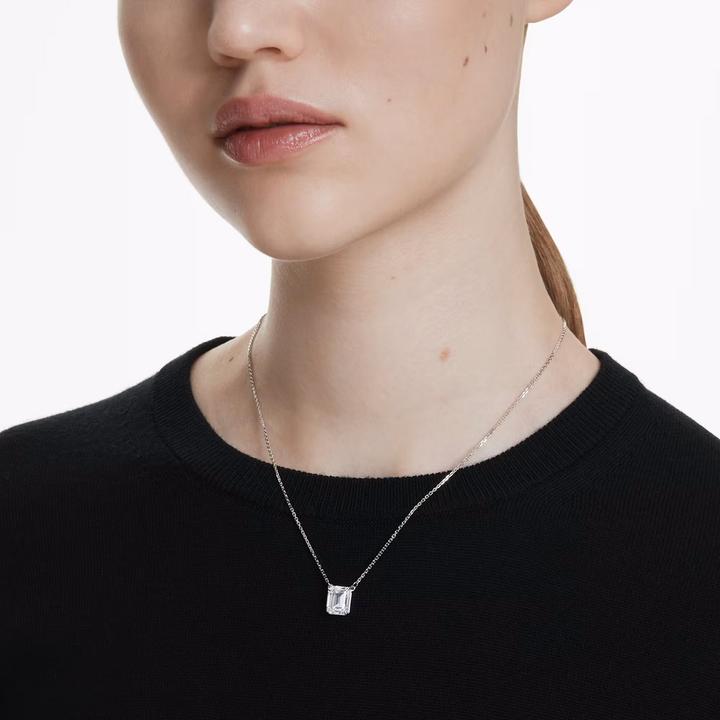Actual product image Swarovski Stilla necklace octagon cut white (Swarovski Metal, 40 cm)