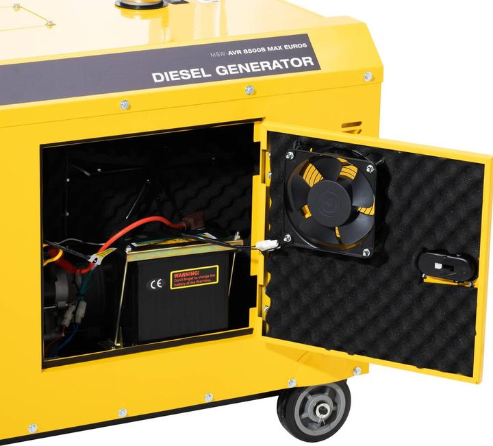 Image du produit MSW Groupe électrogène diesel - 7220 / 8500 W - 30 L - 240/400 V - mobile - AVR - Euro 5 (8500 W, 30 l)