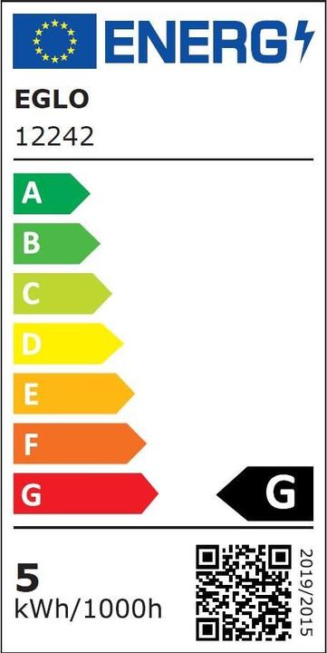 Energie-Label EGLO Leuchtmittel (E27, 4.90 W, 360 lm, 1 x, G)