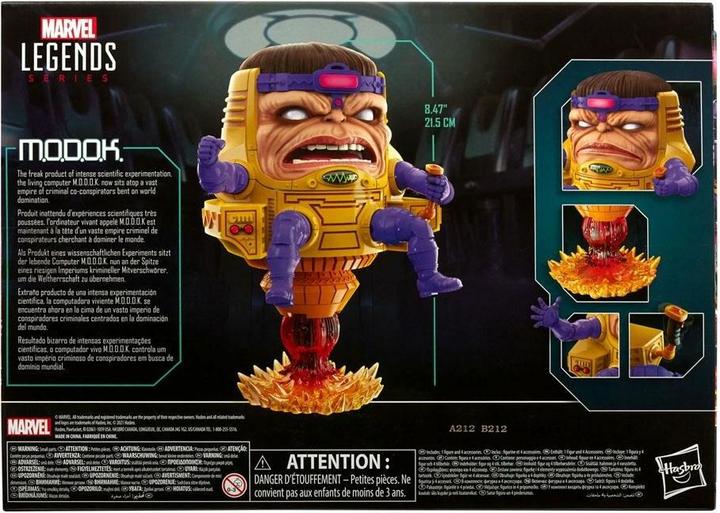 Image du produit Hasbro Marvel Legends Series Avengers 15 cm grand M.O.D.O.K. et 4 accessoires pour les fans à partir de 4