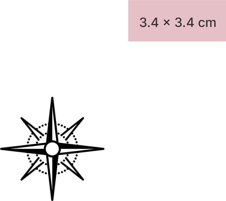 Image du produit minink Tatouage temporaire - Étoile de la boussole