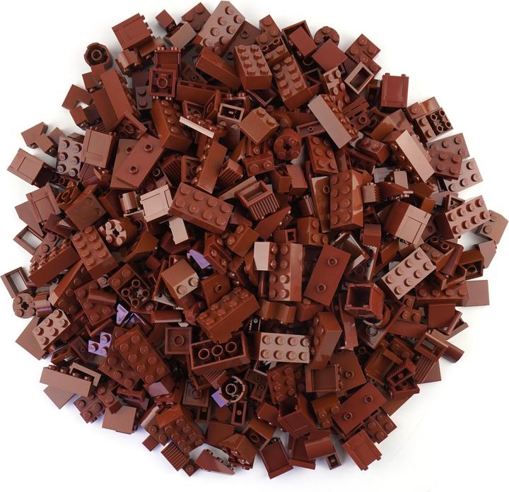Produktbild LEGO Steine Braun gemischt - 50 Stück - Brown bricks mix - NEU (LEGO Zubehör)