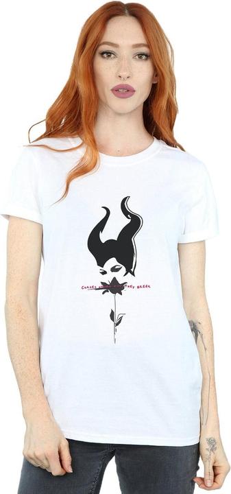 Actual product image Disney Womens/Ladies Maleficent Mistress Of Evil Curses Don't Break Cotton Boyfriend T-Shirt (S)