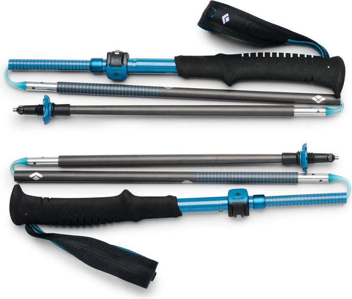 Actual product image Black Diamond Trekkingst?cke Distance Carbon FLZ (anthrazit/blau, 1 Paar, 125-140 cm) (125 - 140 cm)