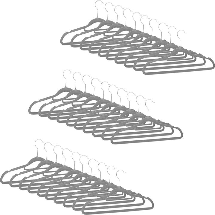 Actual product image Relaxdays Velvet Clothes Hanger Set (30 x)