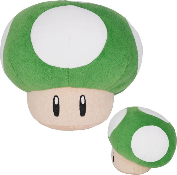 Image du produit Nintendo SUPER MARIO - Champignon 1UP - Peluche 16cm