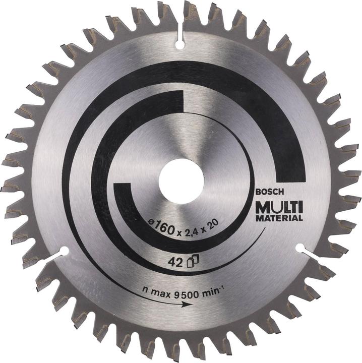 Bosch Professional Zubehör PRO Multi Material circular saw blade, 160 x 2.4 x 20 mm