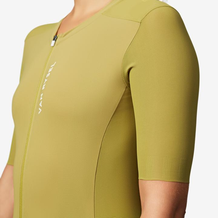 Produktbild Van rysel Radtrikot Rennrad kurzarm Sommer Unisex Racer 2 Khaki (XS)