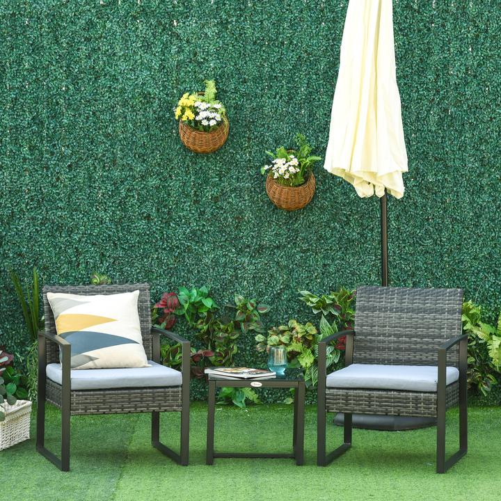 Immagine prodotto Outsunny Gruppo di sedute in polyrattan come set da 5 pezzi