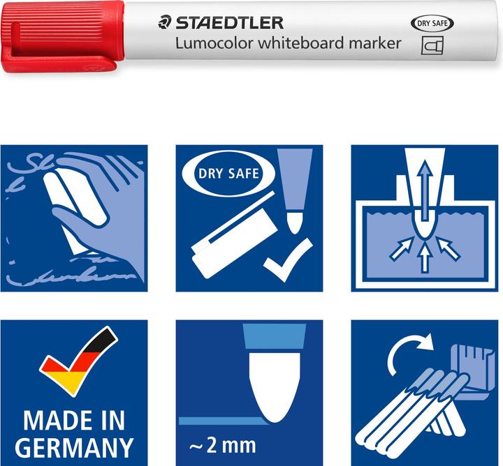 Immagine prodotto Staedtler Lumocolor (Multicolore, 2 mm, 4 x)