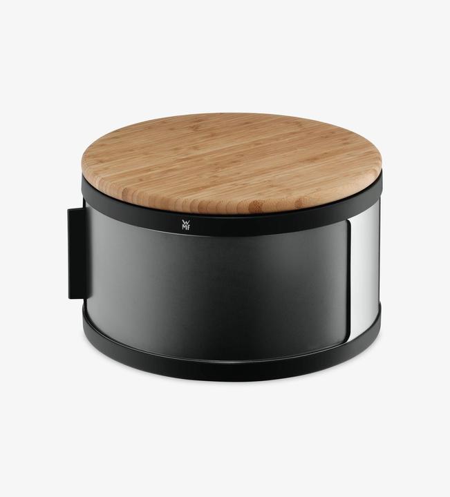 Image du produit WMF Gourmet Boîte à pain ronde / Boîte à pain avec planche à découper 32 x 13cm Bambou Cromargan Acier