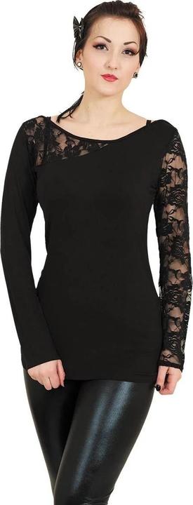 Actual product image Spiral Womens/Ladies Lace Shoulder Long-Sleeved Top (XXL)