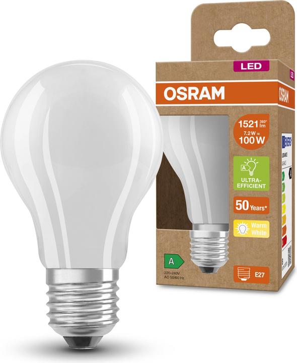 Image du produit Osram Classic (E27, 7.20 W, 1521 lm, 1 x, A)