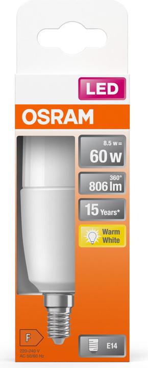 Produktbild Osram Led Star Stick (E14, 60 W, 806 lm, 1 x, F)