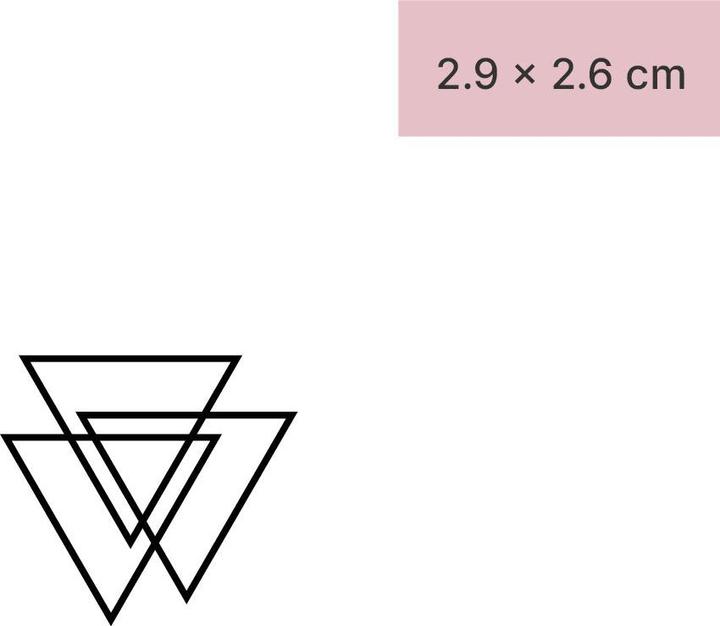 Immagine prodotto minink Tatuaggio temporaneo - Tre triangoli