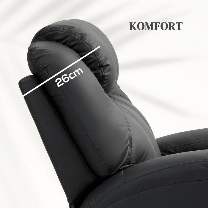 Immagine prodotto Swisshandel24 Poltrona relax funzione massaggio funzione reclinazione elettrica, funzione dondolo, sistema di
