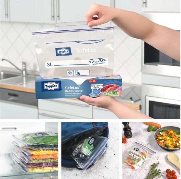 Image du produit Toppits Sac de congélation à double fermeture (20 x)