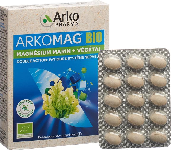 Produktbild Arkopharma Arkomag Bio Doppelmagnesium (30 Stück, Tabletten, 48 g)
