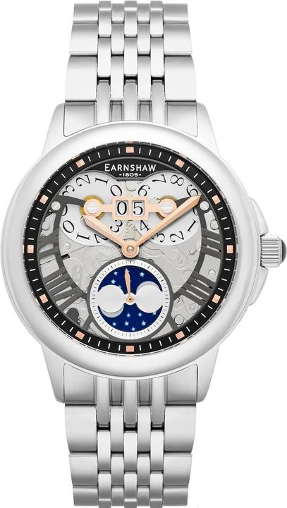 Actual product image Thomas Earnshaw ES-8245-33 Alfred Waterhouse Grand Date Moon (Analogue wristwatch, 42 mm)
