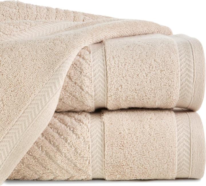 Actual product image Eurofirany REINA LINE cotton towel with zigzag pattern and smooth edge, 500 g/m2, 50 x 90 cm (50 x 90 cm)
