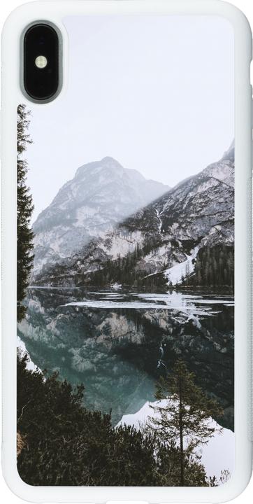Produktbild PhoneLook Hülle Silikon weiss Winter 22 snowy mountain and lake (Apple iPhone XS Max)