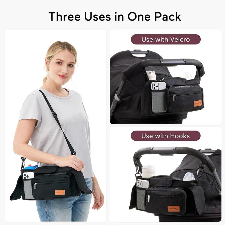 Actual product image Momcozy Stroller Organizer with Cup Holders
