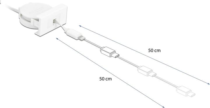 Actual product image Delock USB A - USB A (0.62 m, USB 2.0)