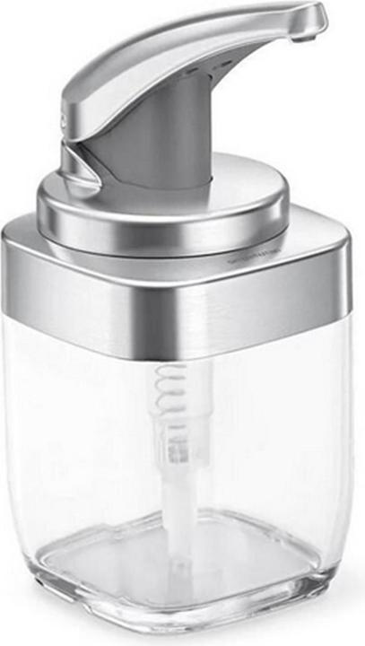Simplehuman Soap dispenser 444 ml, silver/transparent