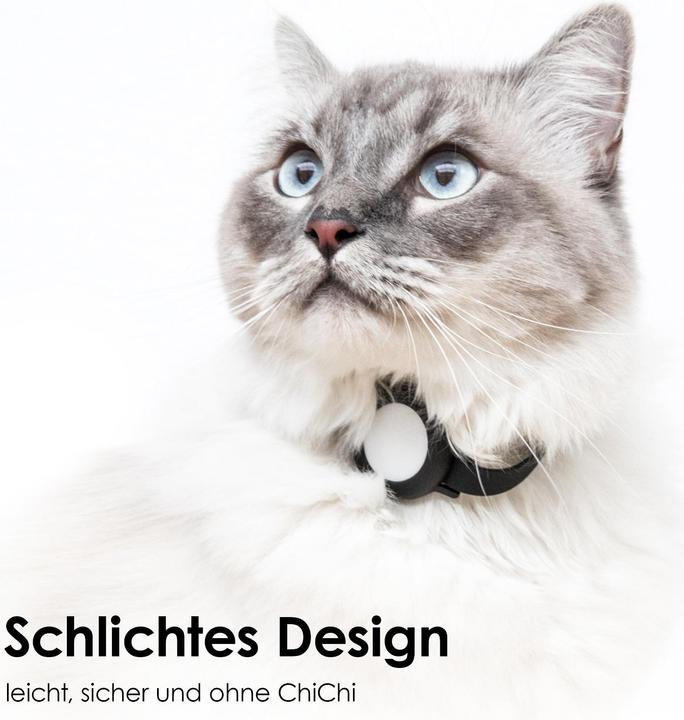 Produktbild LucyBalu NEMO AirTag Katzenhalsband (Silikon) (One Size, Katze, Allgemein)
