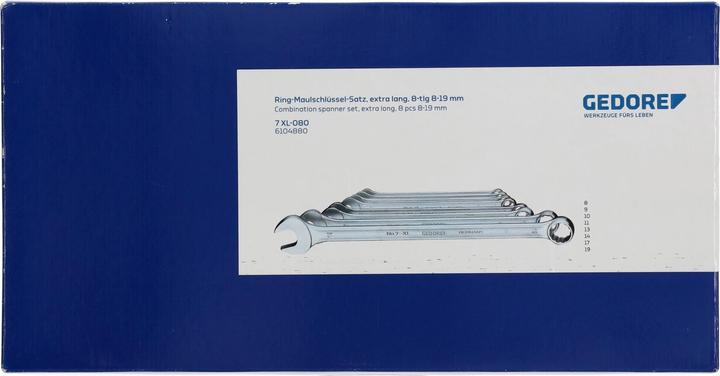 Immagine prodotto Gedore Set di chiavi combinate (19 mm, 12 mm, 15 mm, 10 mm, 9 mm, 11 mm, 18 mm, 8 mm, 14 mm, 13 mm, 16 mm, 17 mm)