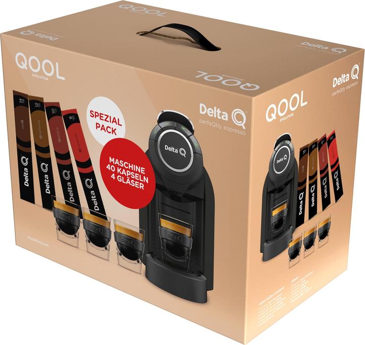 Actual product image Delta Q Qool Evolution with 40 capsules and 4 glasses (DELTA Q)