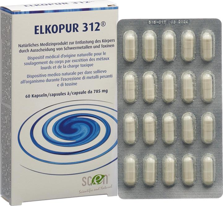Produktbild Elkopur 312 Entgiftung des Verdauungstraktes und Leber (60 Stück, Kapseln)