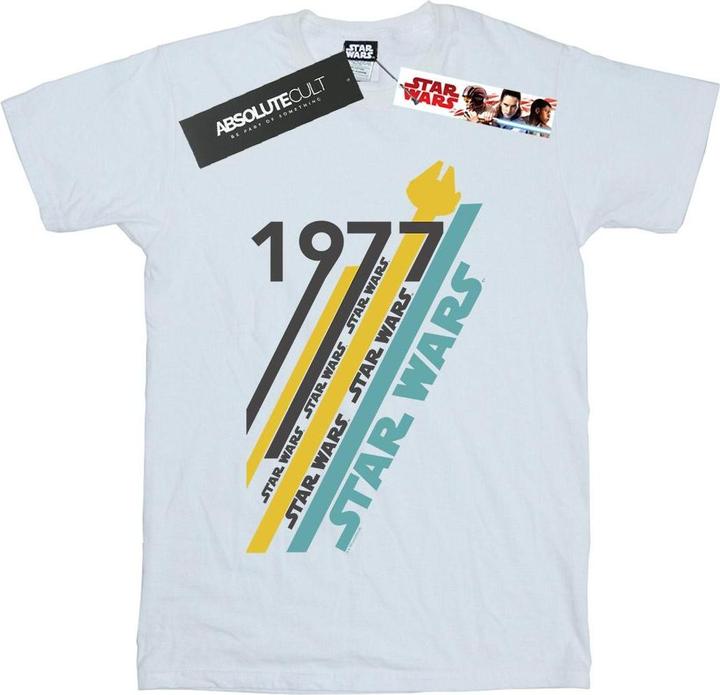 Actual product image Star Wars Boys Retro 77 Stripes T-Shirt (116)